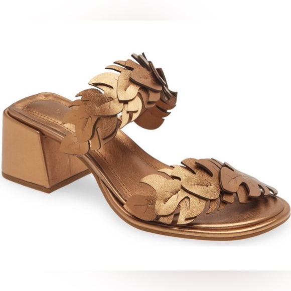 FARM Rio Bronze Leaf Sandals - Picture 1 of 10